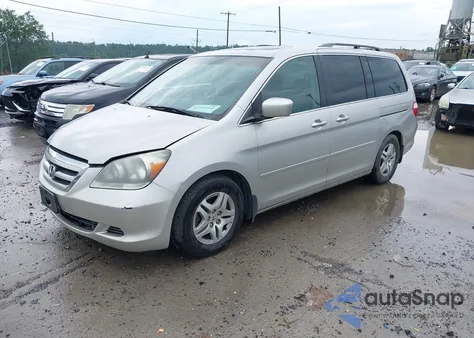 2006 Honda Odyssey Ex-L from USA, damaged, VIN 5FNRL387X6B462741